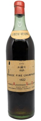 Cognac - Grande Fine Champagne - Caveau Réserve  1822 rare bottle expensive precious bordeaux clos des millesimes best wine shop