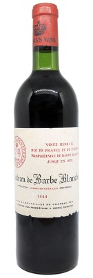 Château Barbe Blanche  1964 avis meilleur prix bon caviste bordeaux