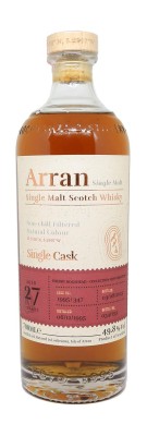 ARRAN - 27 ans - Millésime 1995 - Sherry Hogshead - Single Cask - Bottled 2023 - 49,80%