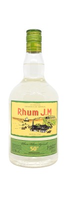 RHUM JM - Rhum agricole blanc - Bouteille de 1 Litre - 50%