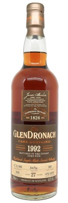 GLENDRONACH - 27 ans - Port Pipe Single Cask - Batch 18 - Vintage 1992 - 48%