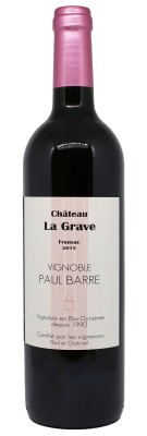 PAUL BARRE - Château La Grave - Biodynamie  2015