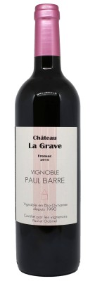 PAUL BARRE - Château La Grave - Biodinámico 2015