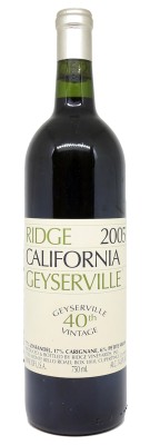 Ridge Vineyards - Geyserville 2005