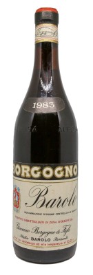 BAROLO - Riserva - Borgogno 1983 comprar viejas cosechas baratas del Piamonte gran reseña