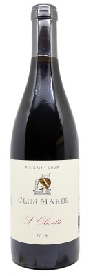 CLOS MARIE - L'Olivette -  Pic Saint Loup 2019