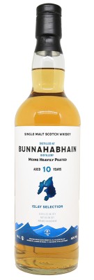 BUNNAHABHAIN - 10 años - Moine muy turbado - Añada 2011 - Firmante de selección de Islay Añejo - 46%