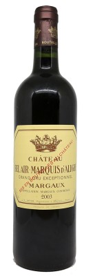 Château BEL AIR MARQUIS D'ALIGRE 2003