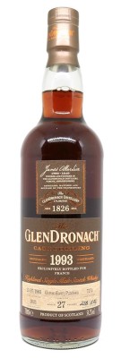 GLENDRONACH - 27 ans - Oloroso Puncheon Single Cask - Bottled 2021 - Vintage 1993 - 54.20%
