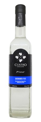 Cuatro Gallos - Pisco du Perou - Puro Quebranta - 40%