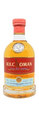 KILCHOMAN - 9 ans - 2012 - 100% Islay Bourbon Single Cask - Bottled 2021 - 55,3%