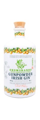 DRUMSHANBO - Ceramic Bottle Sardinian Citrus - Gunpowder Irish Gin - Conquête 2021 - 43%
