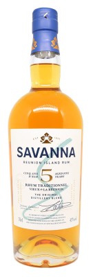 SAVANNA - 5 ans - Rhum Traditionnel - Edition 2021 - 43%