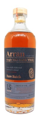 ARRAN - 15 ans - Rare Batch - French Oak Argonne - 53,50%