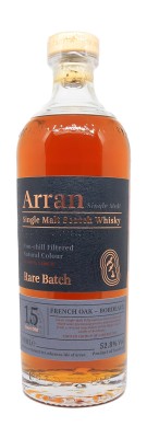 ARRAN - 15 ans - Rare Batch - French Oak Bordeaux - 53,50%