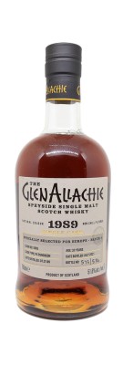 GLENALLACHIE - 32 ans - Single Cask Pedro Ximenez n°5585 - Millésime 1989 - Batch 4 - Bottled 2021 - 51.6%
