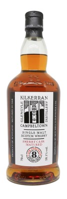 KILKERRAN - 8 ans - Sherry Casks - Brut de fût - Bottled 2022 - 58,1%