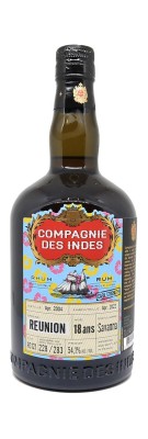 Compagnie des Indes - Savanna - 18 ans - Mis en fût Avril 2004 - Traditionnel - 54,1%