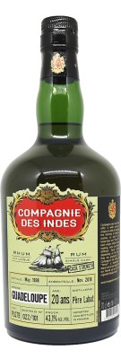 Compagnie des Indes - Ron añejo - Guadalupe - 20 años - Pere Labat - Edición limitada de 101 botellas - 43,1%