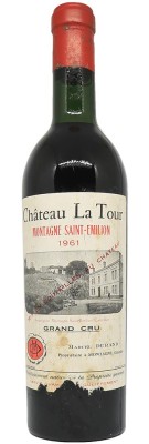 Château LA TOUR 1961 montaña saint emilion mejor precio buena reseña