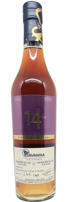 SAVANNA - Aged rum - 14 years old - Grand Arôme cask 591 - Port Cask Blend - 57%