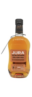 Whisky JURA - 18 ans - Single Cask ex Bourbon - One for you -  52,5 %  achat pas cher au meilleur prix avis bon whiskies bordeaux caviste