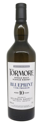 TORMORE - 10 ans - Bourbon Barrel - Blueprint Cask Program - 48%