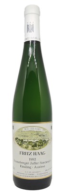 FRITZ HAAG - BRAUNEBERGER Juffer Sonnenuhr Riesling - Auslese 1992 Buena compra al mejor precio Comerciante de vinos de Burdeos