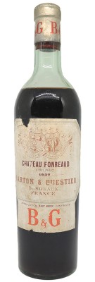 Château FONRÉAUD 1937 reviews best price good wine merchant bordeaux
