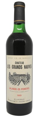 Château LES GRANDES NAUVES  1969 avis meilleur prix bon caviste bordeaux