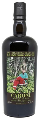 CARONI 21 ans - Rhum hors d'âge - Millésime 1998 - K. Slippery -  Employees 2nd Rel - 69,50 % achat meilleur prix avis bon caviste bordeaux