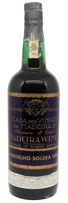 MADÈRE - Vintage Madeira Solera Verdelho - CASA DOS VINHOS DA MADEIRA  1898 achat meilleur prix avis bon caviste bordeaux