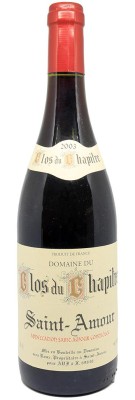 Domaine du Clos du Chapitre - Saint Amour  2003 achat meilleur prix avis bon caviste Bordeaux