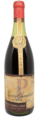 GEVREY CHAMBERTIN - Mise Poulet Père et Fils  1959 achat meilleur prix avis bon caviste Bordeaux