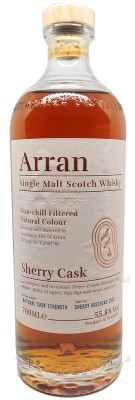 Whisky ARRAN - Barril de Jerez - La Bodega - 55,80%