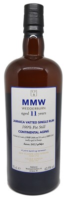 SVM - Scheer Velier Main Rum - MMW 11 ans - Blend CONTINENTAL Aging Wedderburn - 63,90%