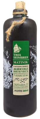 TRES HOMBRES - Captain's Choice - Matinik 2013 - Rhum vieux de Martinique - LA FAVORITE - 44% 