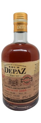 RHUM DEPAZ - Rhum hors d'âge - Brut de fût 2005 - 58,2%