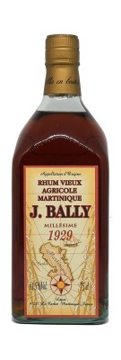 RHUM BALLY - Rhum vieux - Millésime 1929 - 41,5%