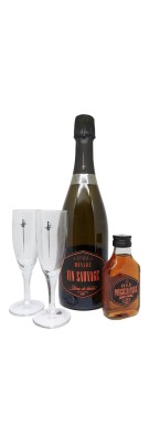 Monluc - Coffret Pousse Rapière - Vin Sauvage + Pousse Rapière 10 cl + 2 Verres - 24 %