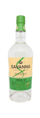 SAVANNA - Rhum blanc - Creol 52 - Cannes Bois Rouges - Batch C.11.19 - Bottled 2022 - 52 %