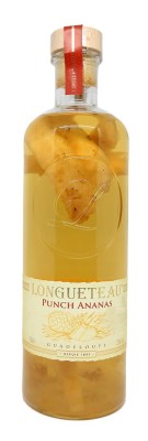 RUM LONGUETEAU - Ponche de ron - Piña - 1 Litro - 25%