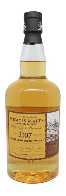 WEMYSS - Pies Puds and Preserves - 12 ans - Millésime 2007- North British Single Grain - 46%