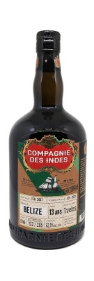 Compagnie des Indes - Belize 13 ans - Travelers - Brut de Fût - 62.1%