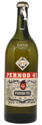 PERNOD 45 - Licor de anís - Couvet Pontarlier 1950