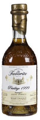 LA FAVORITE - Aged rum - Cuvée André DORMOY - Vintage 1999 - 43%