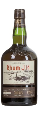 RHUM JM - Rhum Hors d'âge - 10 ans - 44.8%  2003