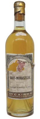 Haut Monbazillac - Mise CAIRON (cellar of the castle of ST AIGNAN) 1947