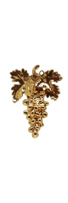 Broche de sumiller - Grappe de pasas grande (35 mm) - Dorado con oro fino