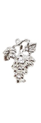 Sommelier brooch - Bunch of grapes small model (25mm) - Silver plated